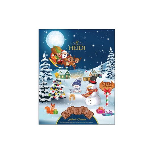 HEIDI Calendar Minitablete de Ciocolata Lapte 110 g