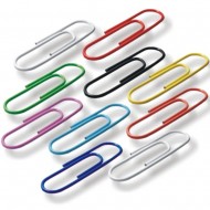 Agrafe colorate 28 mm, 100/cutie, Office Products - asortate