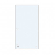 Separatoare carton pentru biblioraft, 190 g/mp, 105 x 235mm, 100/set, DONAU Duo - alb