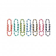 Agrafe colorate 28 mm, 100/cutie, Office Products Zebra - asortate