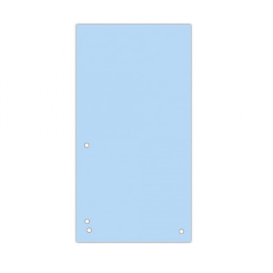 Separatoare carton pentru biblioraft, 190 g/mp, 105 x 235mm, 100/set, DONAU Duo - albastru