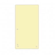 Separatoare carton pentru biblioraft, 190 g/mp, 105 x 235mm, 100/set, DONAU Duo - galben