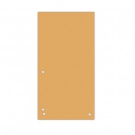 Separatoare carton pentru biblioraft, 190 g/mp, 105 x 235mm, 100/set, DONAU Duo - orange