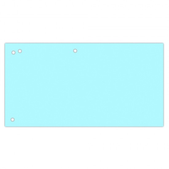 Separatoare carton pentru biblioraft, 190 g/mp, 105 x 240mm, 100/set, Office Products Duo - albastru