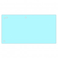 Separatoare carton pentru biblioraft, 190 g/mp, 105 x 240mm, 100/set, Office Products Duo - albastru