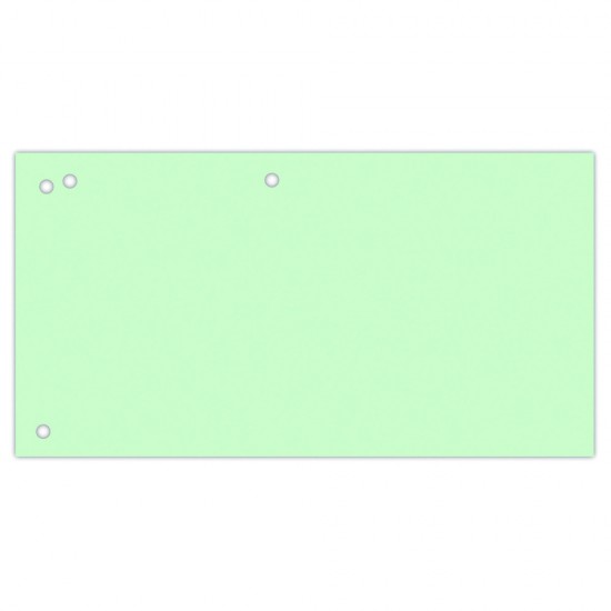 Separatoare carton pentru biblioraft, 190 g/mp, 105 x 240mm, 100/set, Office Products Duo - verde