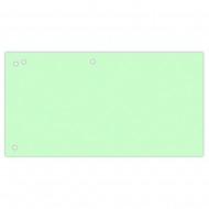 Separatoare carton pentru biblioraft, 190 g/mp, 105 x 240mm, 100/set, Office Products Duo - verde