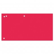 Separatoare carton pentru biblioraft, 190 g/mp, 105 x 240mm, 100/set, Office Products Duo - rosu