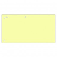 Separatoare carton pentru biblioraft, 190 g/mp, 105 x 240mm, 100/set, Office Products Duo - galben