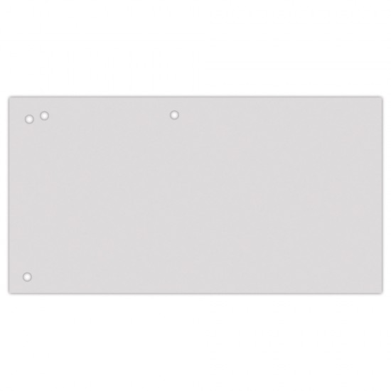 Separatoare carton pentru biblioraft, 190 g/mp, 105 x 240mm, 100/set, Office Products Duo - gri