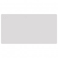 Separatoare carton pentru biblioraft, 190 g/mp, 105 x 240mm, 100/set, Office Products Duo - gri