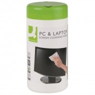 Servetele curatare Q-CONNECT pentru ecrane, 100 buc/tub