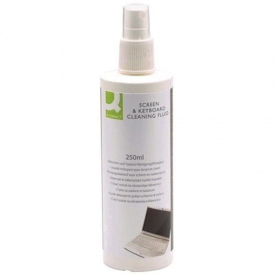 Spray curatare Q-CONNECT pentru tastatura sau ecran, 250 ml