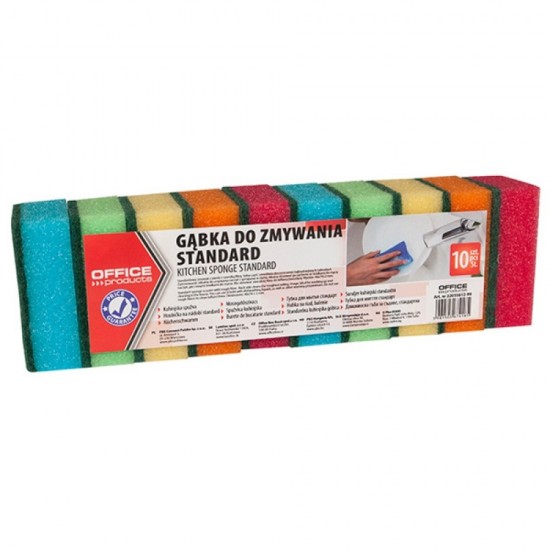 Bureti pentru spalat vasele, 46 x 74mm, 10 buc/set, Office Products - culori asortate