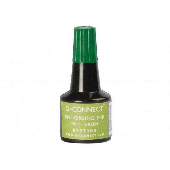 Cerneală ștampilă 28ml Q-CONNECT verde