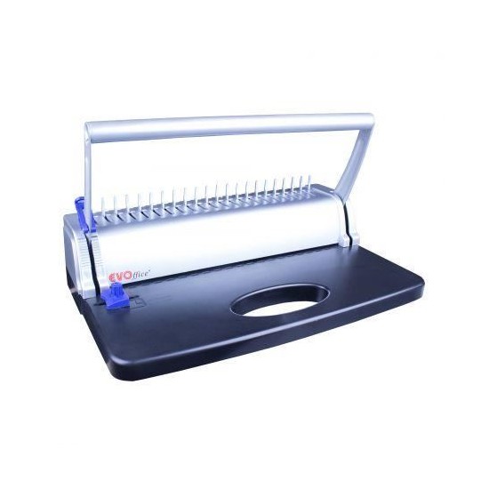 Aparat de indosariere si spiralat Eco, capacitate 150 coli, perforeaza 8 coli, 368 x 220 x 198 mm