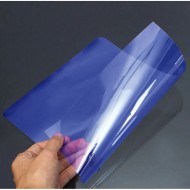 Coperta plastic PVC, 200 microni, A4, 100/top Office Products - albastru transparent