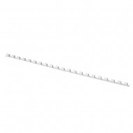 Inele plastic 6 mm, max 25 coli,100buc/cut, Office Products - alb