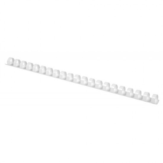Inele plastic 12 mm, max 95 coli, 100buc/cut, Office Products - alb