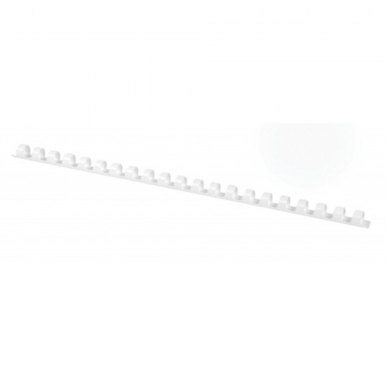 Inele plastic 14 mm, max 115 coli, 100buc/cut, Office Products - alb