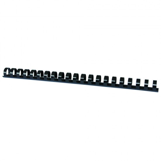 Inele plastic 16 mm, max 145 coli, 100buc/cut, Office Products - negru
