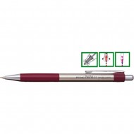 Creion mecanic metalic PENAC Pepe, rubber grip, 0.5mm, varf metalic - accesorii bordeaux