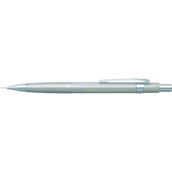 Creion mecanic profesional PENAC NP-3, 0.3mm, con metalic, varf cilindric fix - corp argintiu