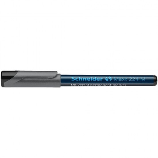 Marker permanent Schneider 224, tip M, scriere de 1 mm, negru