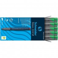 Marker permanent Schneider 224, tip M, scriere de 1 mm, verde