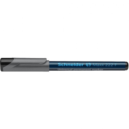 Marker permanent Schneider 222, tip F, scriere de 0.7 mm, negru