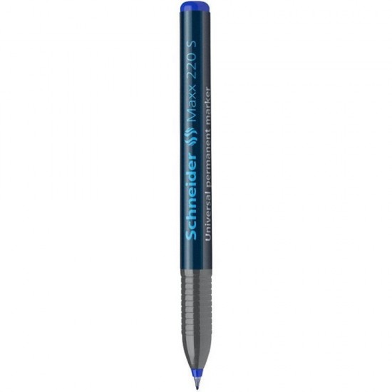 Marker permanent Schneider 220, tip S, scriere de 0.4 mm, albastru