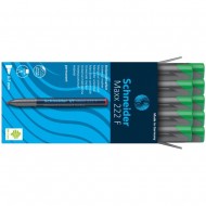 Marker permanent Schneider 222, tip F, scriere de 0.7 mm, verde