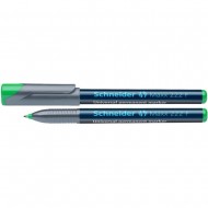 Marker permanent Schneider 222, tip F, scriere de 0.7 mm, verde