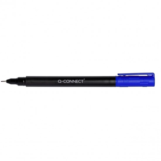 Marker permanent Q-CONNECT, tip S, scriere de 0.4 mm, albastru