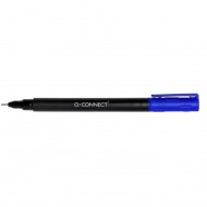 Marker permanent Q-CONNECT, tip S, scriere de 0.4 mm, albastru