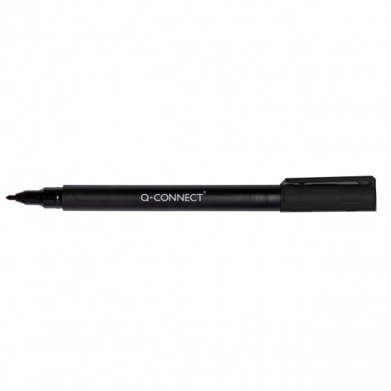 Marker permanent Q-CONNECT, tip F, scriere de 0.6 mm, negru