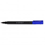 Marker permanent Q-CONNECT, tip F, scriere de 0.6 mm, albastru