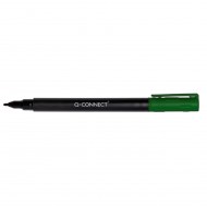 Marker permanent Q-CONNECT, tip F, scriere de 0.6 mm, verde