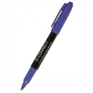 Marker permanent Q-CONNECT, tip M, scriere de 1 mm, albastru