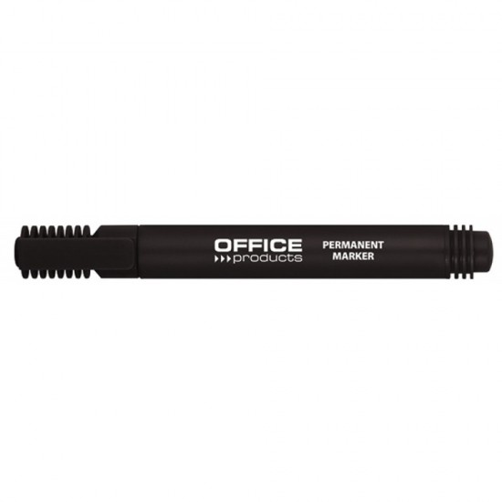 Marker permanent OFFICE Products, varf rotund, scriere de 1 - 3 mm, negru