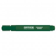 Marker permanent OFFICE Products, varf rotund, scriere de 1 - 3 mm, verde