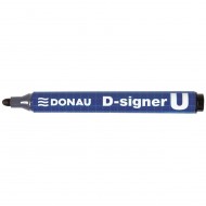 Marker permanent DONAU D-Singer U, varf rotund, scriere de 2 - 4 mm, negru